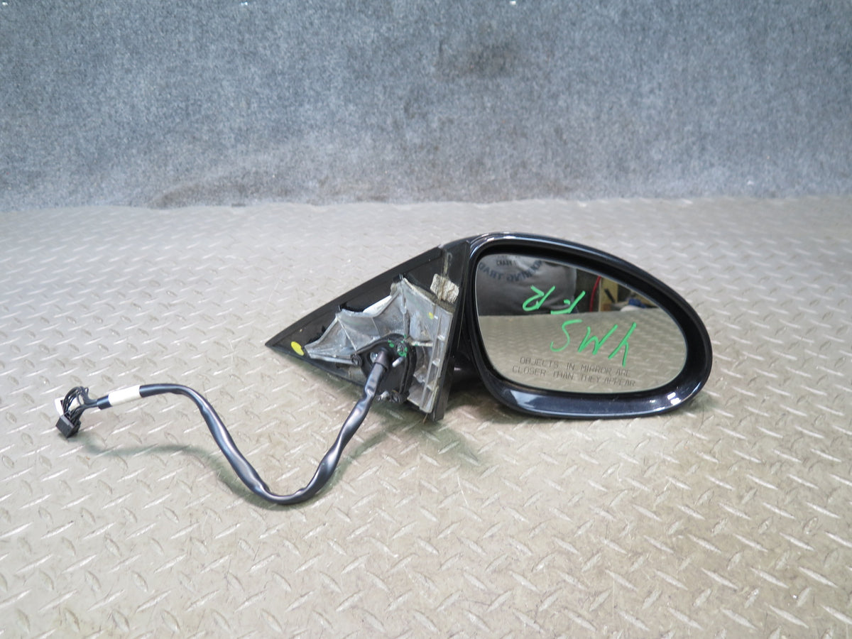 07-09 Mercedes W221 S-class Right Door Side View Memory Heated Mirror Black OEM