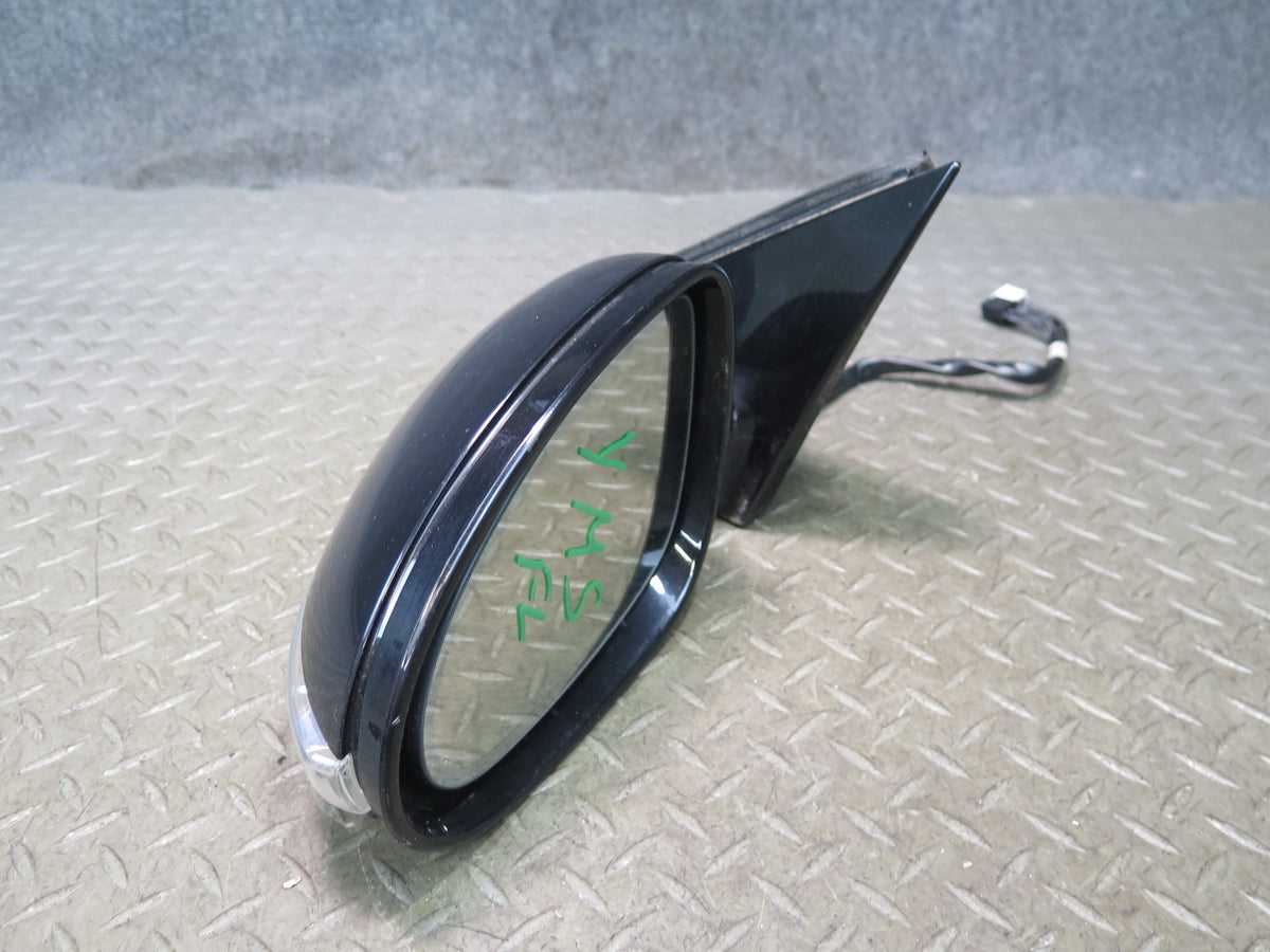 07-09 Mercedes W221 S-class Left Door Side View Memory Heated Mirror Black OEM