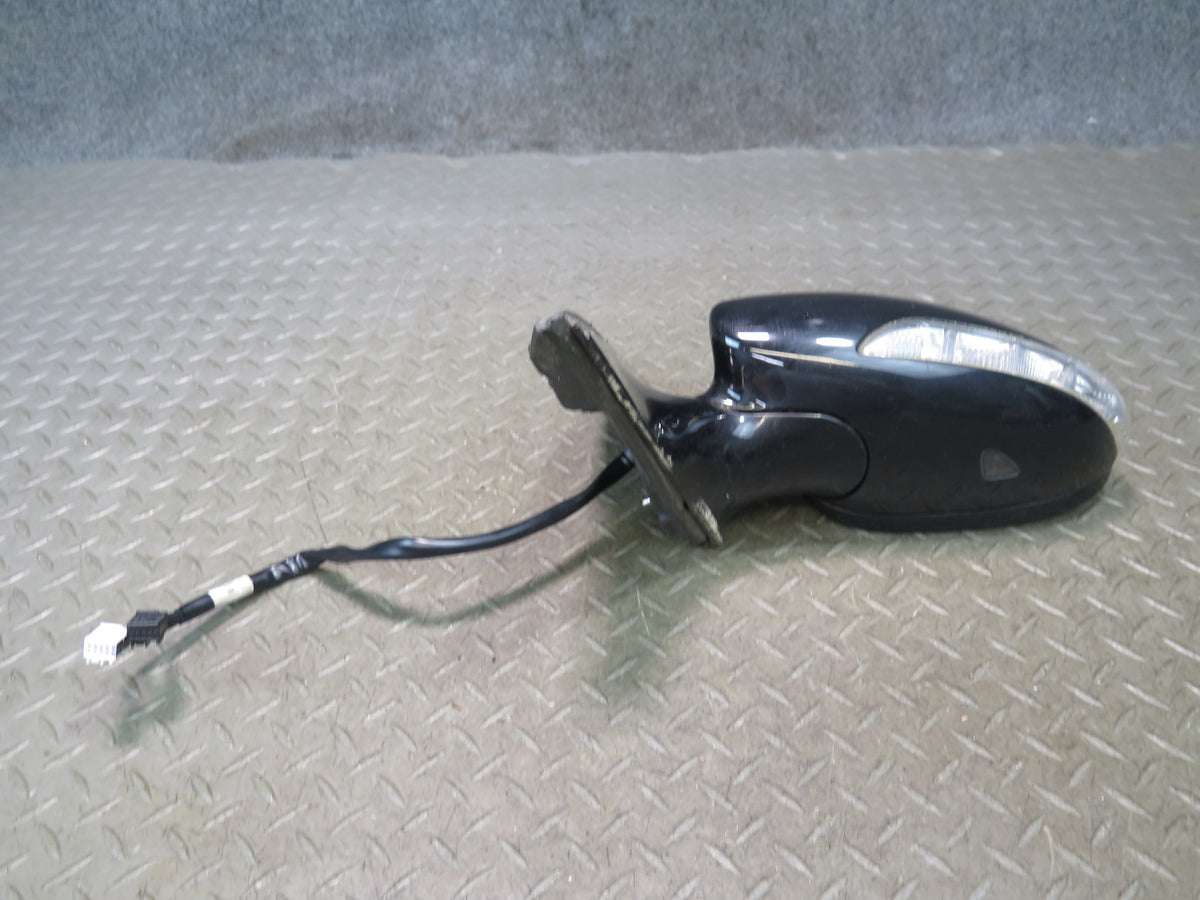 07-09 Mercedes W221 S-class Left Door Side View Memory Heated Mirror Black OEM