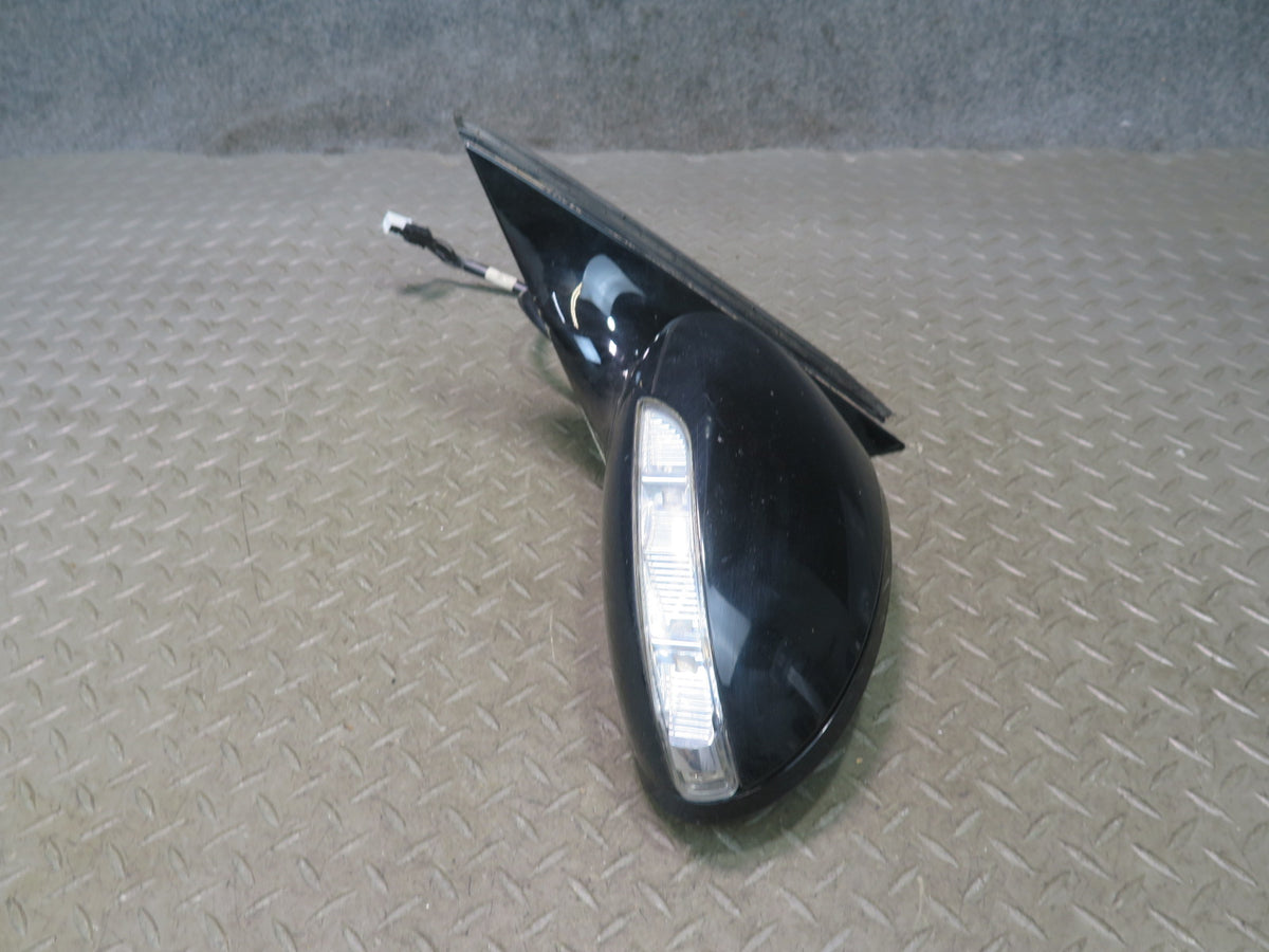 07-09 Mercedes W221 S-class Left Door Side View Memory Heated Mirror Black OEM
