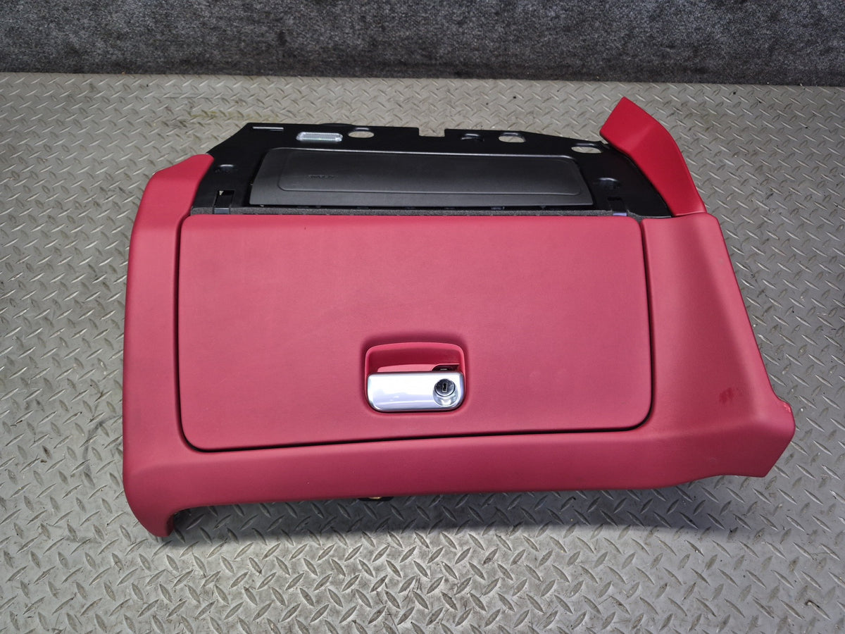 2015-2018 Porsche Macan Dash Front Right Glove Box Compartment Storage RED