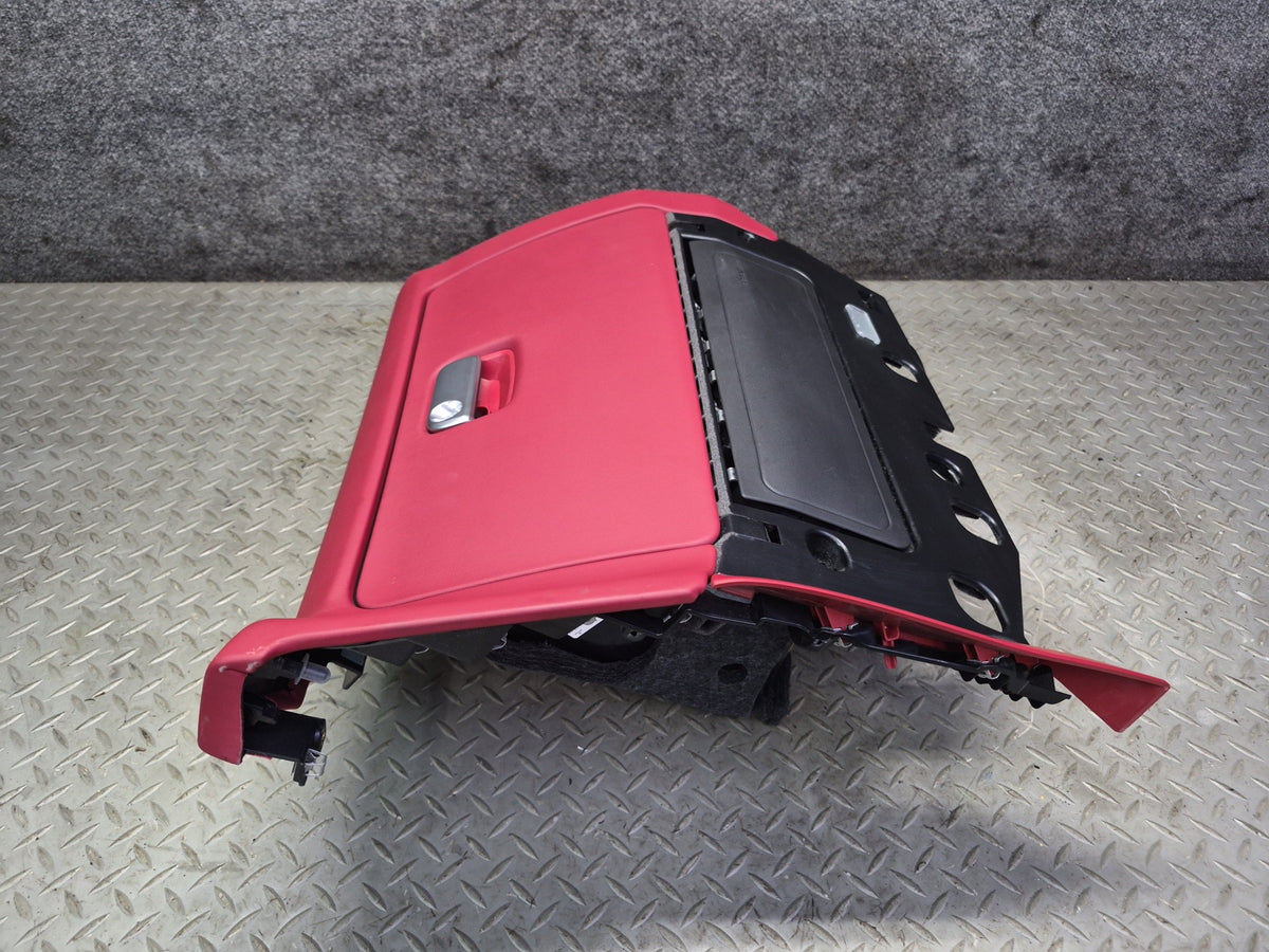 2015-2018 Porsche Macan Dash Front Right Glove Box Compartment Storage RED