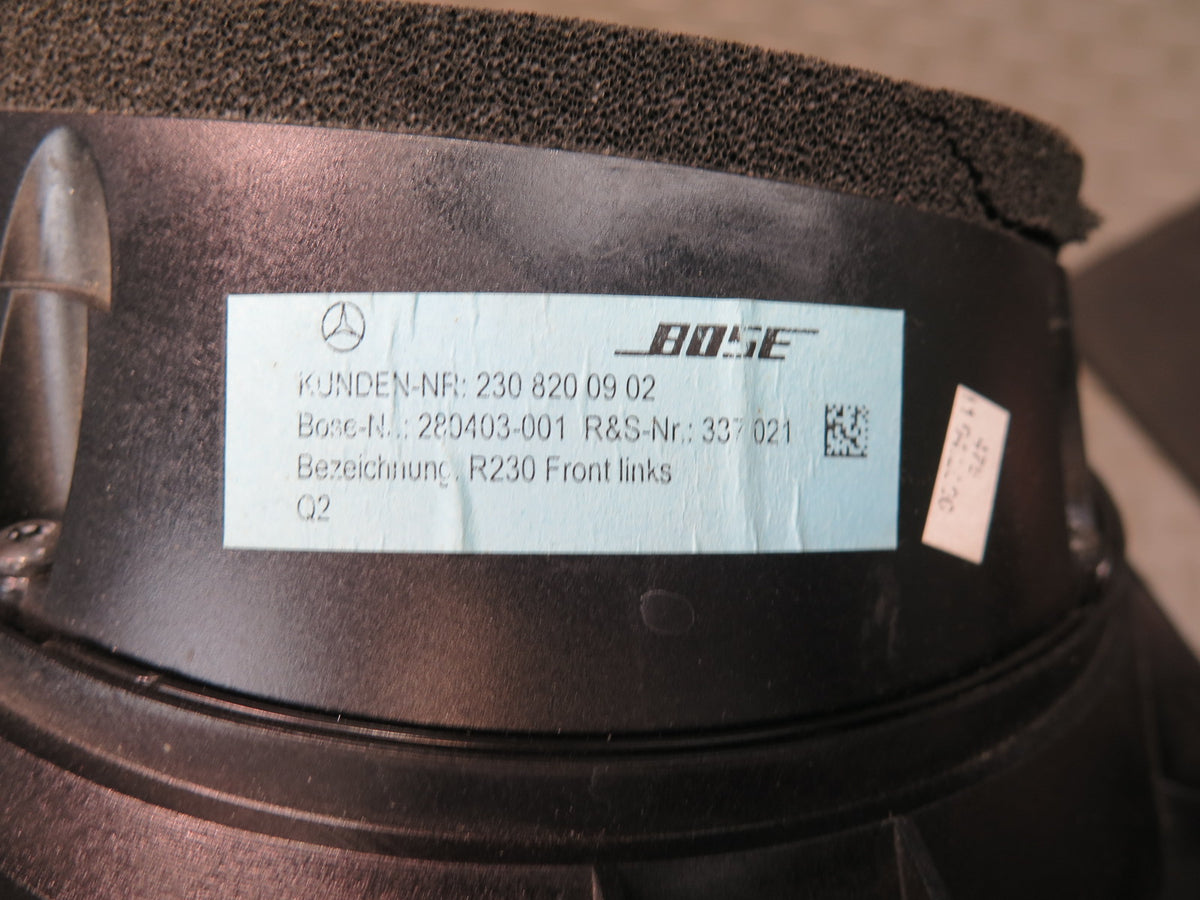 03-08 Mercedes R230 Sl-class Set of 2 Left & Right Side Door Bose Speaker OEM