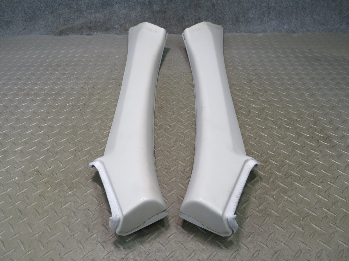 03-12 Mercedes R230 SL550 Set of 2 Front Interior A Pillar Trim Panel Gray Dmgd