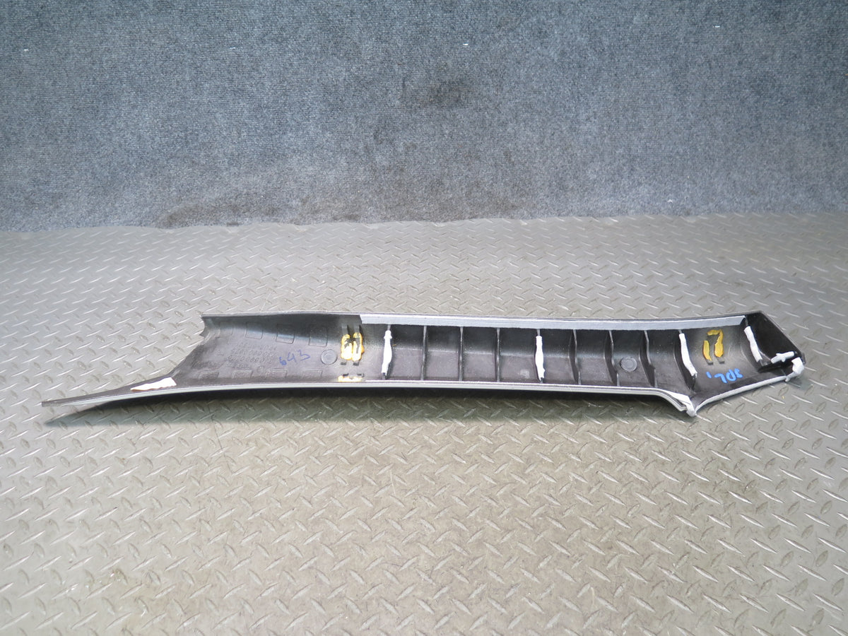 03-12 Mercedes R230 SL550 Set of 2 Front Interior A Pillar Trim Panel Gray Dmgd