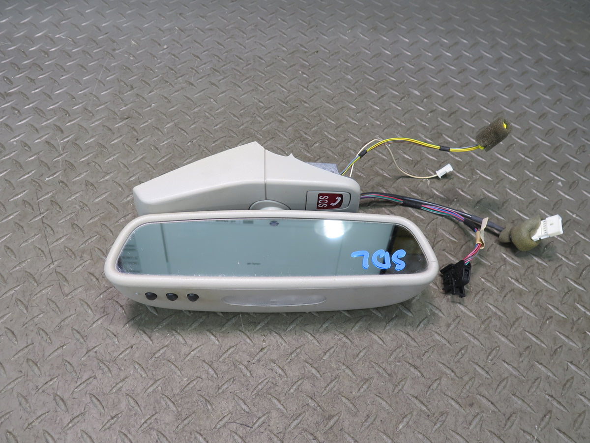 07-12 Mercedes R230 SL550 Auto Dim Interior Rear View Mirror w Homelink Gray OEM
