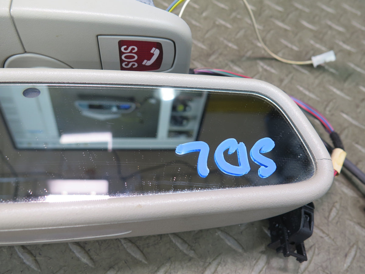 07-12 Mercedes R230 SL550 Auto Dim Interior Rear View Mirror w Homelink Gray OEM