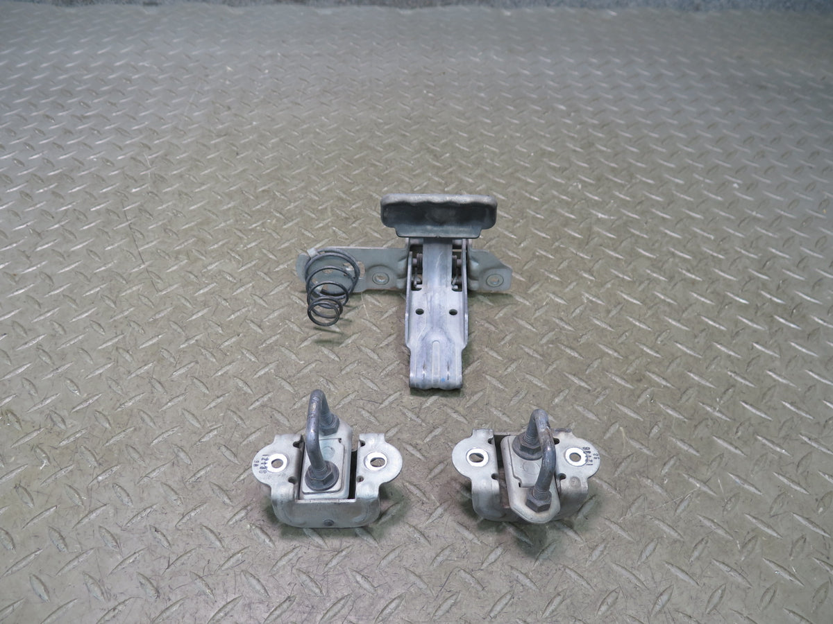 03-08 Mercedes R230 SL550 Front Hood Release Lock Latch Catch Set of 3 OEM