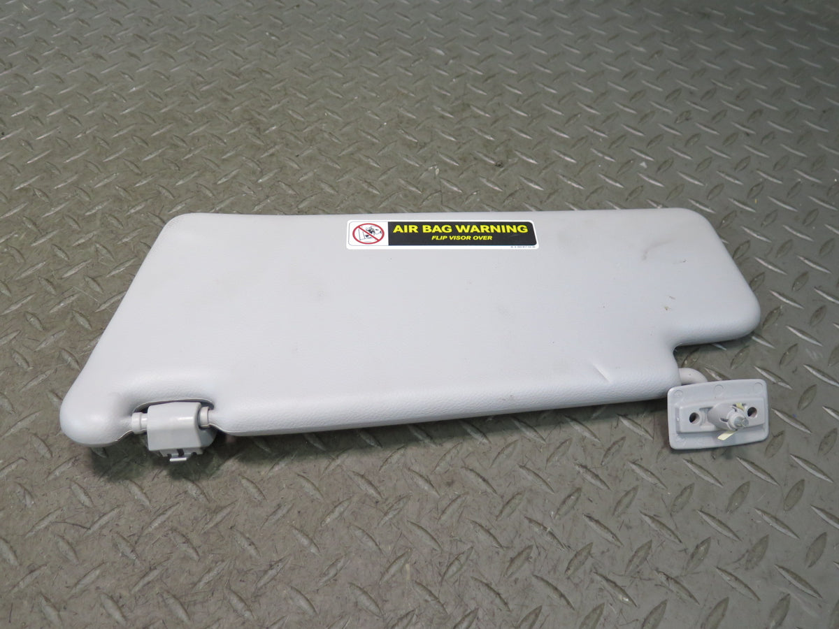 07-12 Mercedes R230 SL550 Set of 2 Front Left & Right Sun Visor Gray Damaged