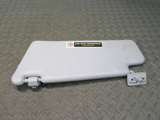 07-12 Mercedes R230 SL550 Set of 2 Front Left & Right Sun Visor Gray Damaged