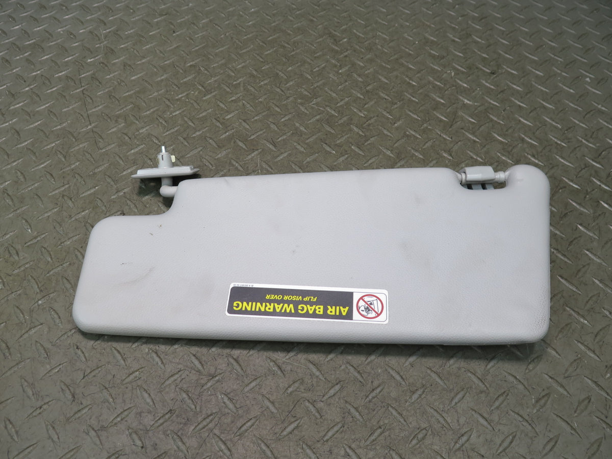07-12 Mercedes R230 SL550 Set of 2 Front Left & Right Sun Visor Gray Damaged