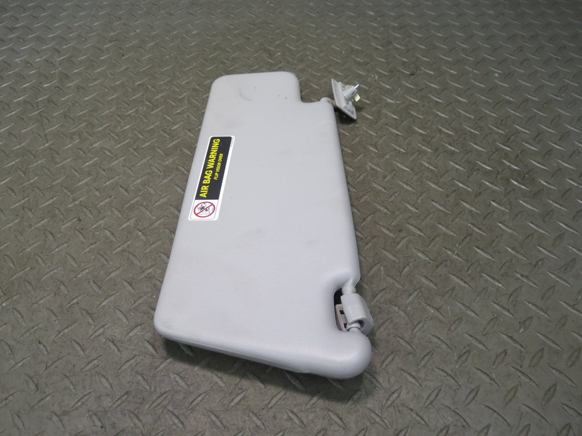 07-12 Mercedes R230 SL550 Set of 2 Front Left & Right Sun Visor Gray Damaged