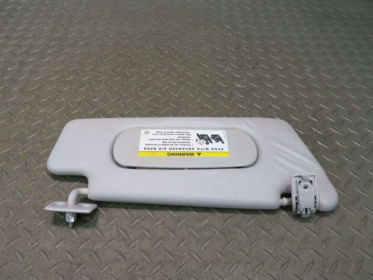 07-12 Mercedes R230 SL550 Set of 2 Front Left & Right Sun Visor Gray Damaged