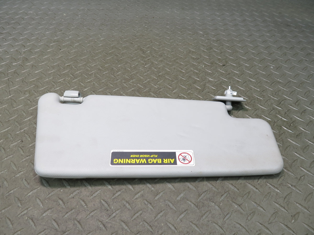 07-12 Mercedes R230 SL550 Set of 2 Front Left & Right Sun Visor Gray Damaged