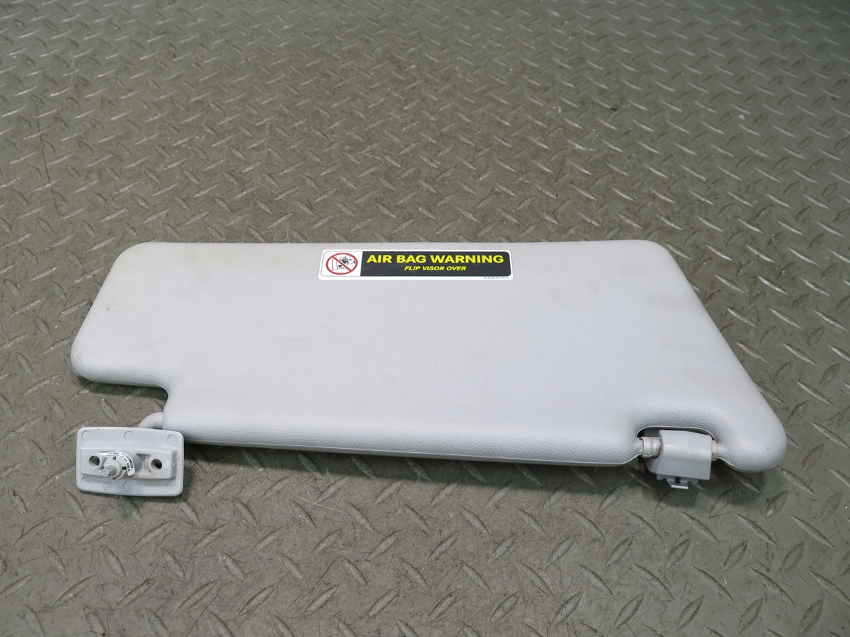 07-12 Mercedes R230 SL550 Set of 2 Front Left & Right Sun Visor Gray Damaged
