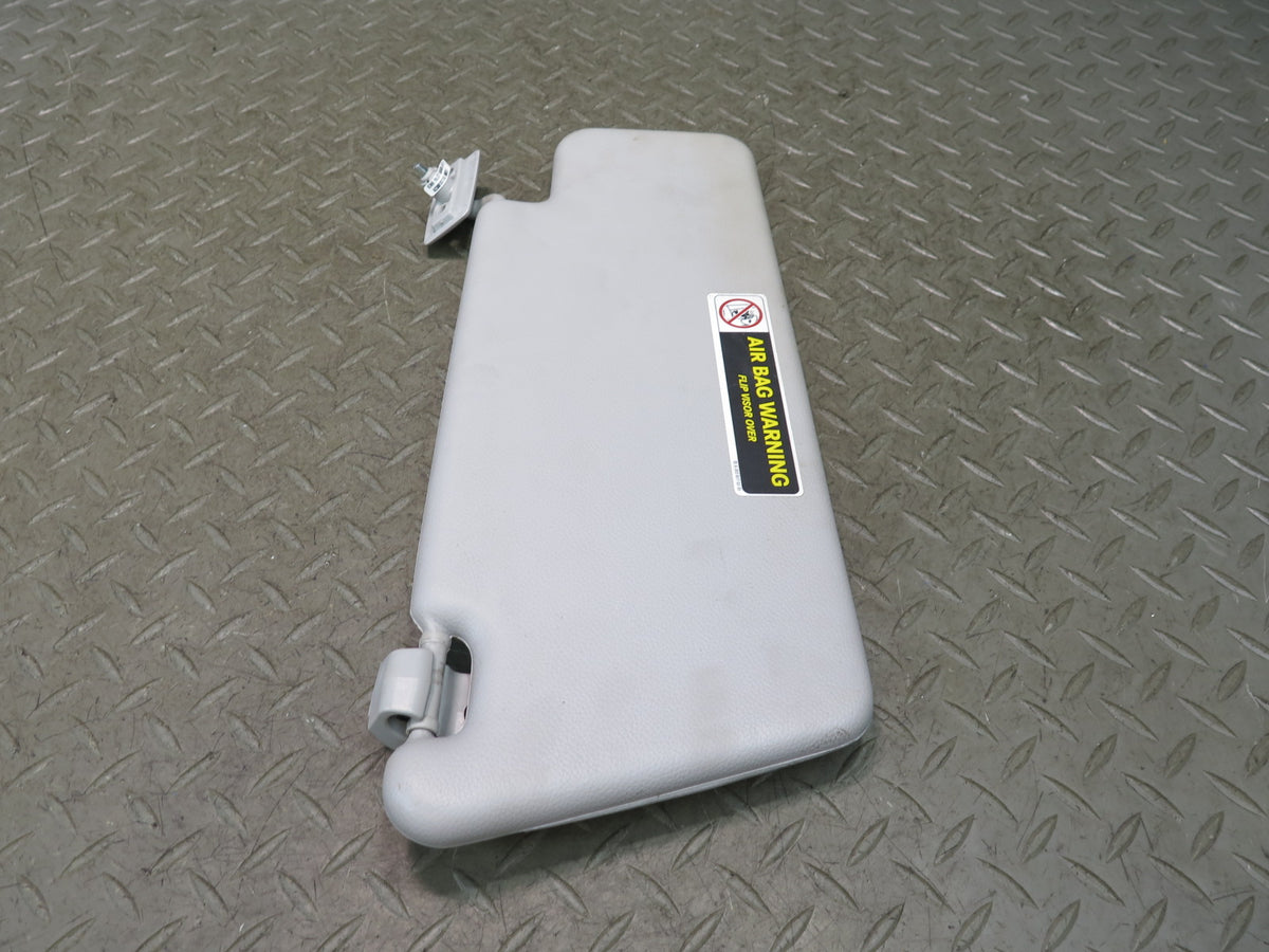 07-12 Mercedes R230 SL550 Set of 2 Front Left & Right Sun Visor Gray Damaged