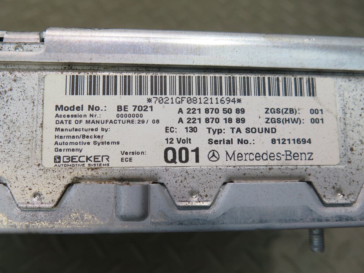 07-13 Mercedes W221 S-class Harman Becker Audio System Amplifier AMP OEM