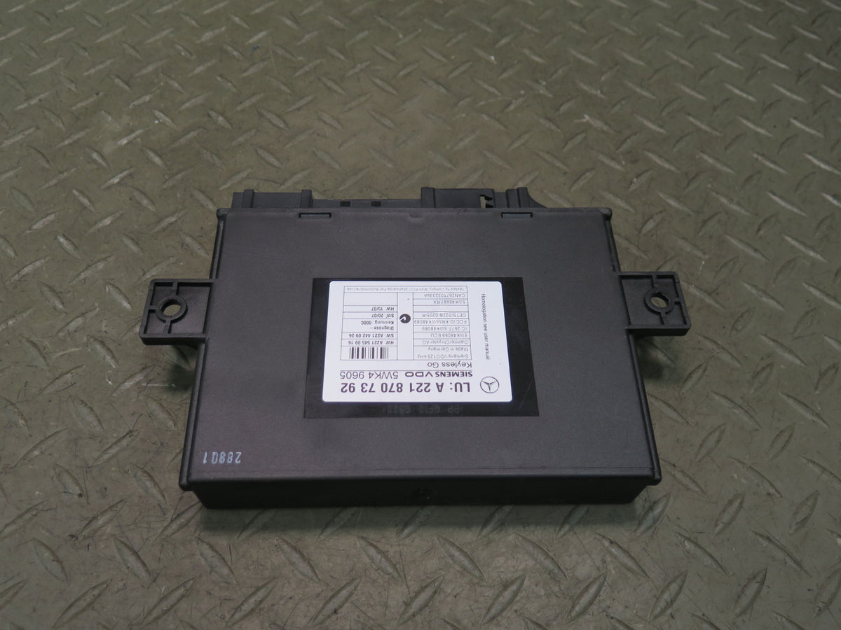 07-13 Mercedes W221 S-class Keyless Entry GO Control Module 2218707392 OEM