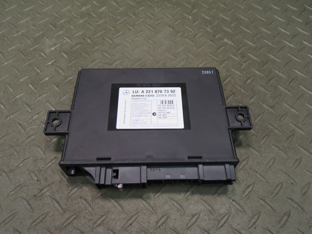 07-13 Mercedes W221 S-class Keyless Entry GO Control Module 2218707392 OEM