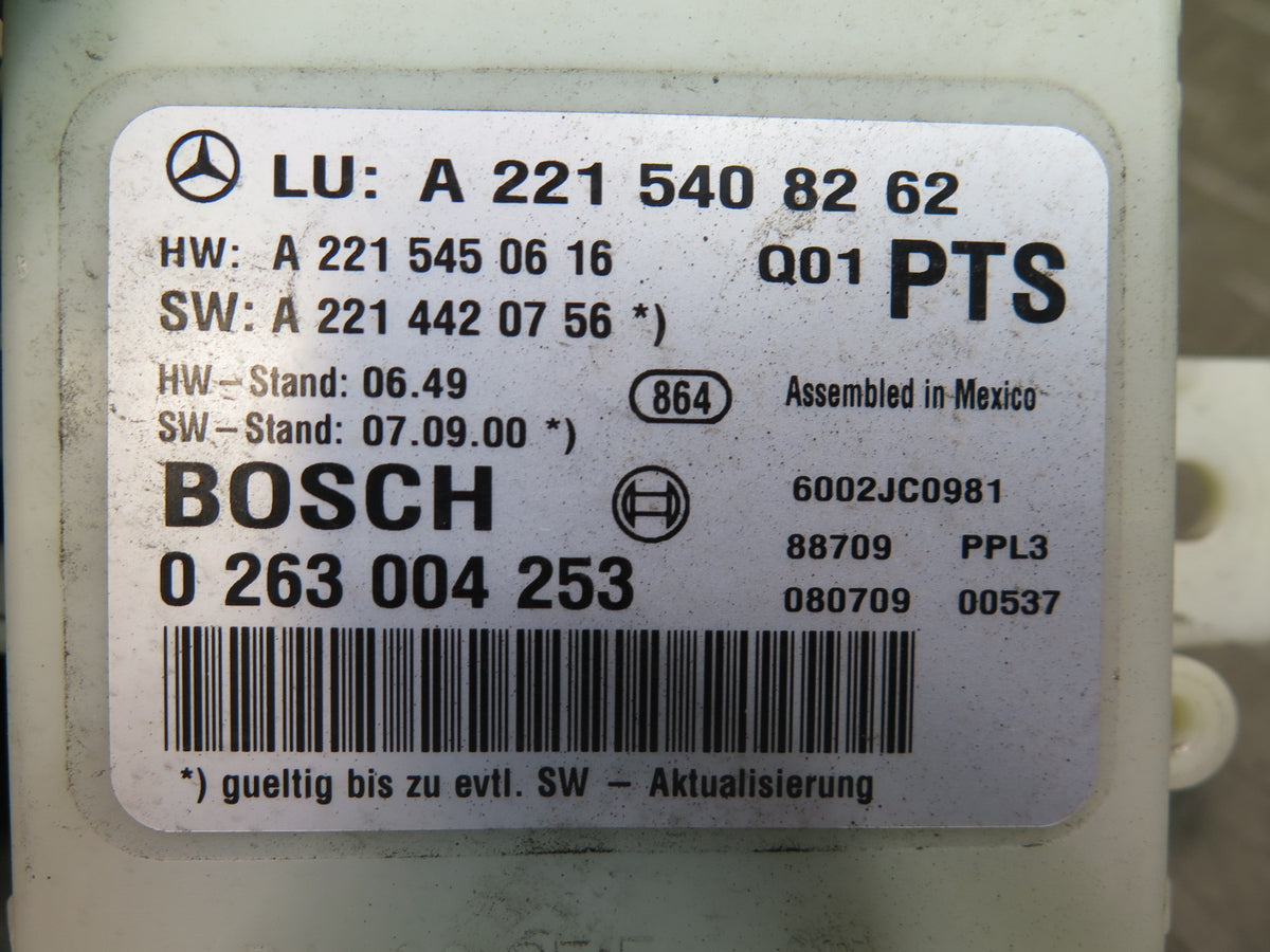 07-13 Mercedes W221 W216 Rear PDC Parking Assist Control Module 2215408262 OEM