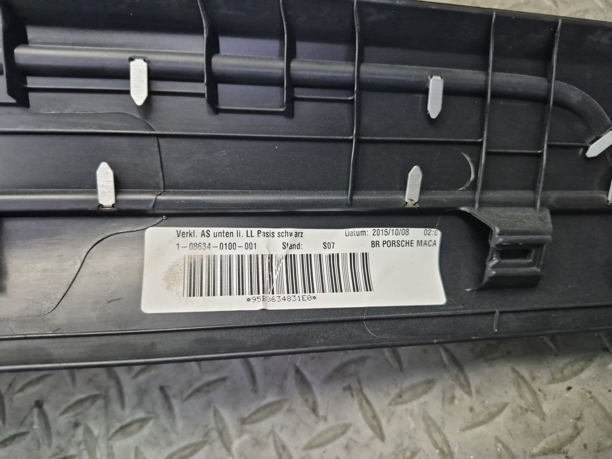 2015-2018 Porsche Macan Turbo Front Left & Right Door Scuff Sill Trim Panel Set