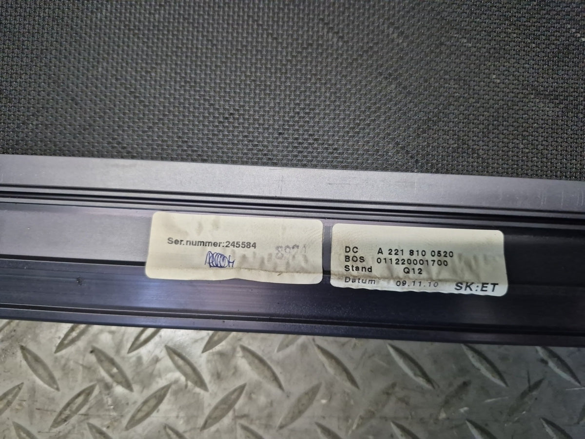 07-13 Mercedes W221 S-class Rear Left Door Sun Shade Sunshade 2218100520 OEM