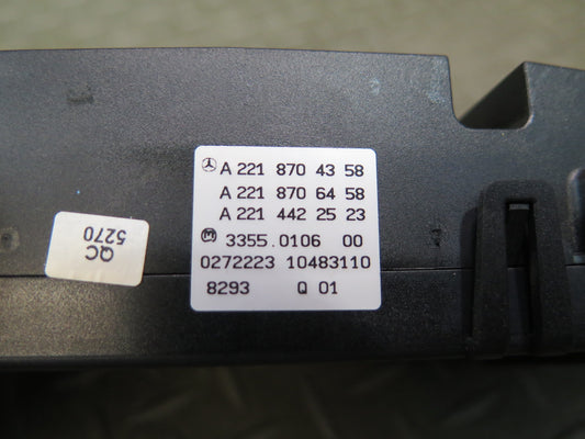 07-13 Mercedes W221 S-class A/C Heater Climate Control Switch 2218704358 OEM
