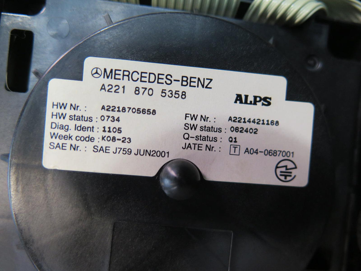 08-09 Mercedes W221 S63 AMG Multi Functional Control Switch 2218705358 OEM