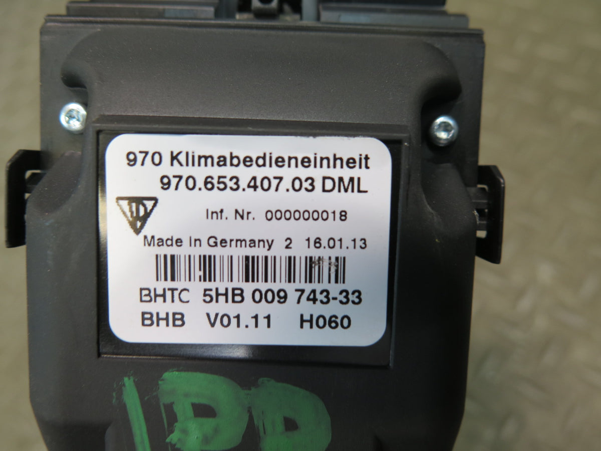 2010-2013 Porsche Panamera 970 Rear Center Console Switch Panel 97065340703