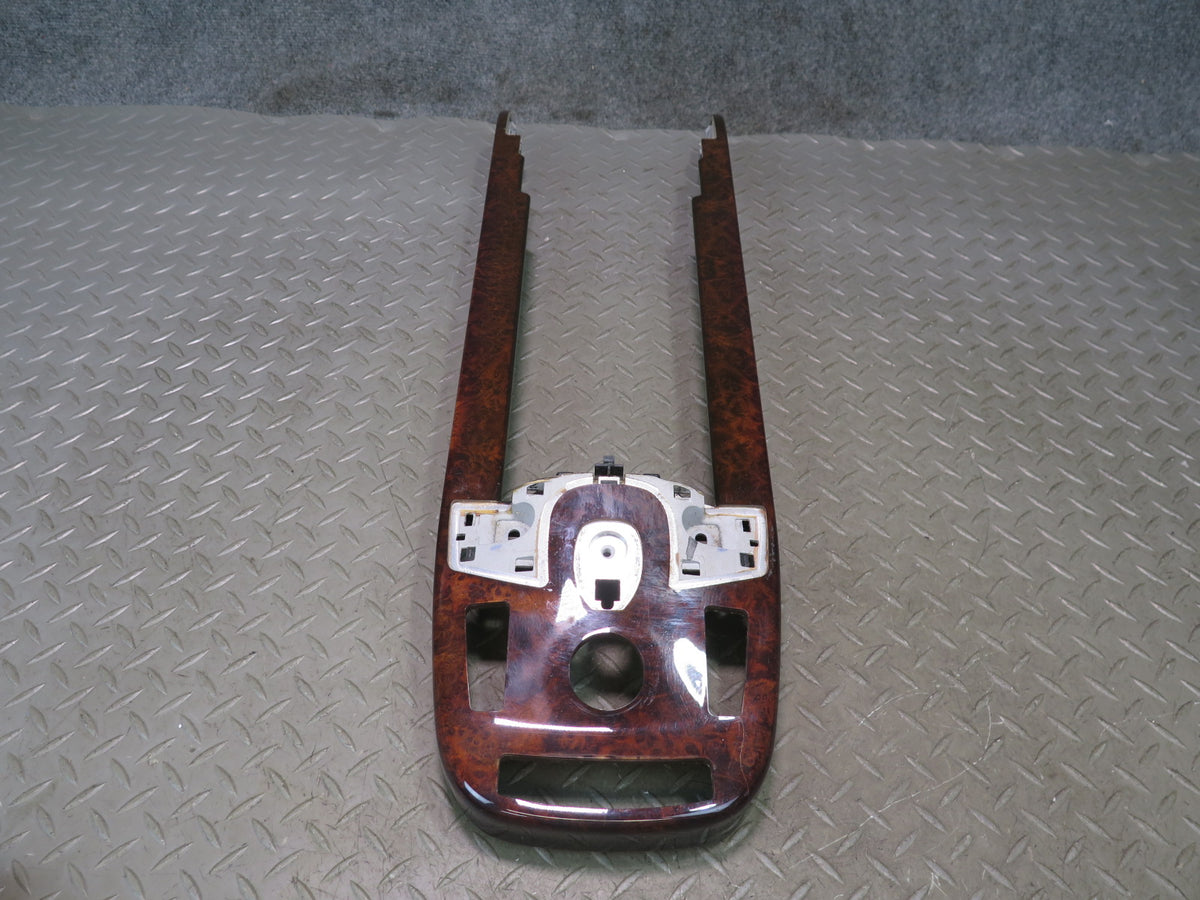 07-09 Mercedes W221 S63 AMG Front & Rear Center Console Wood Trim Panel Damaged