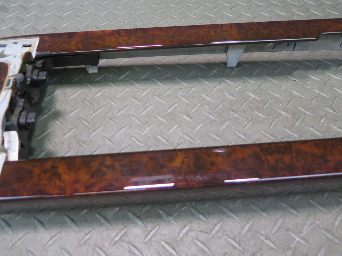 07-09 Mercedes W221 S63 AMG Front & Rear Center Console Wood Trim Panel Damaged