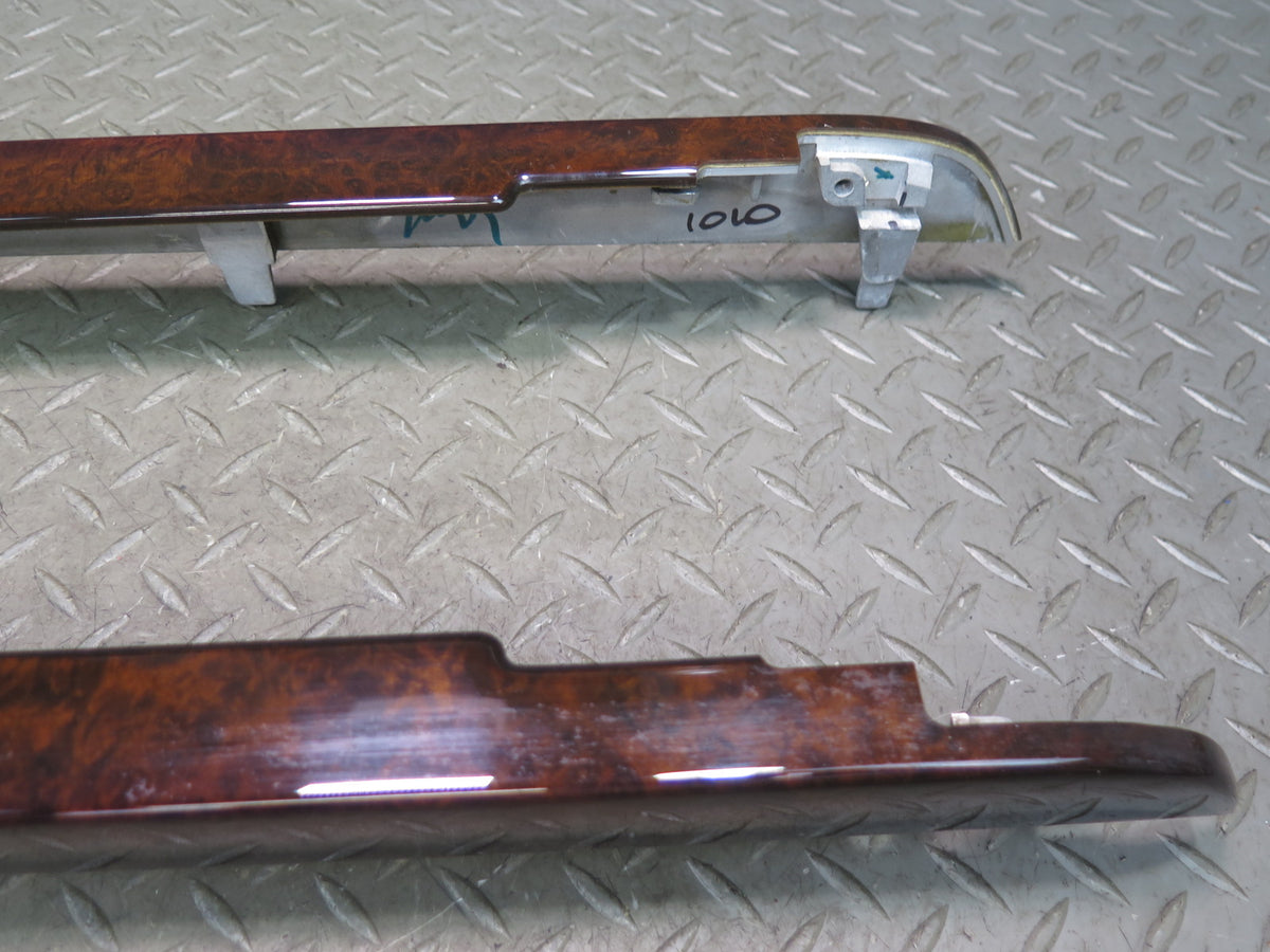 07-09 Mercedes W221 S63 AMG Front & Rear Center Console Wood Trim Panel Damaged