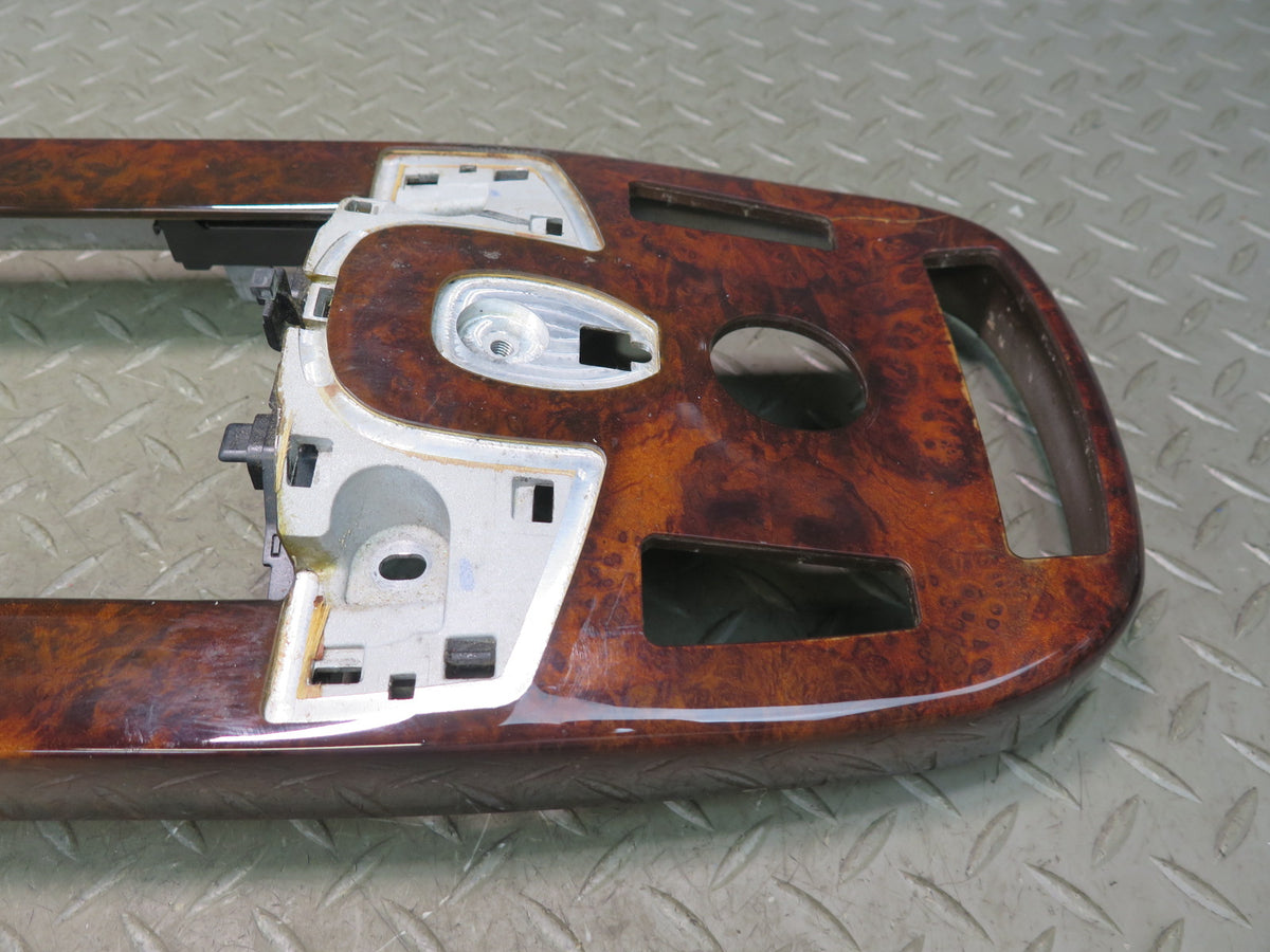 07-09 Mercedes W221 S63 AMG Front & Rear Center Console Wood Trim Panel Damaged