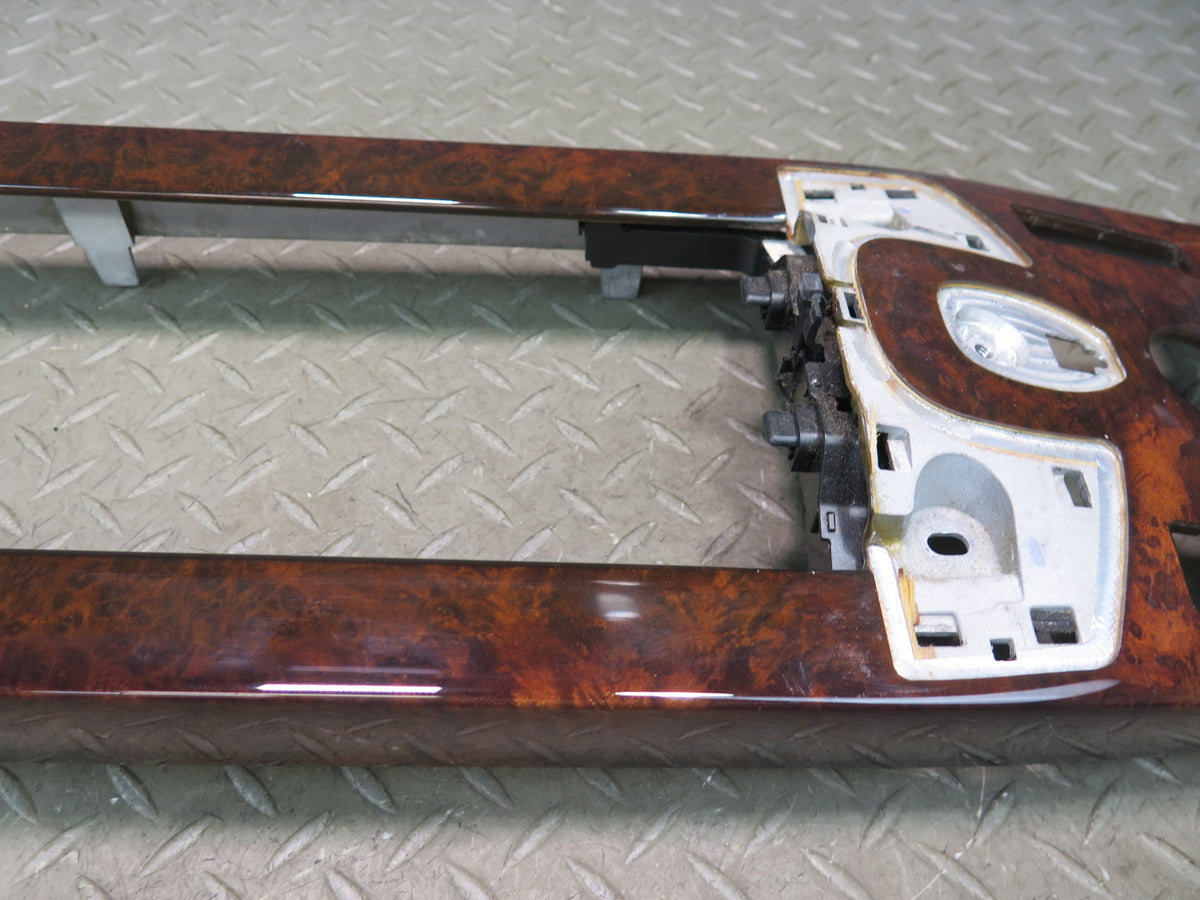 07-09 Mercedes W221 S63 AMG Front & Rear Center Console Wood Trim Panel Damaged