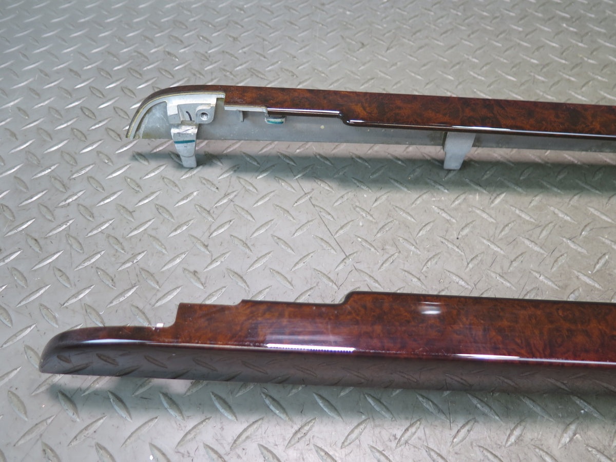 07-09 Mercedes W221 S63 AMG Front & Rear Center Console Wood Trim Panel Damaged