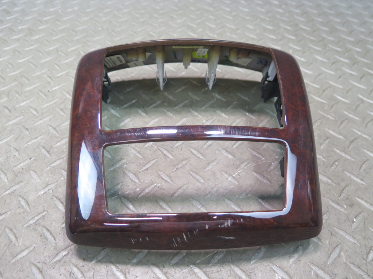 07-09 Mercedes W221 S63 AMG Front & Rear Center Console Wood Trim Panel Damaged