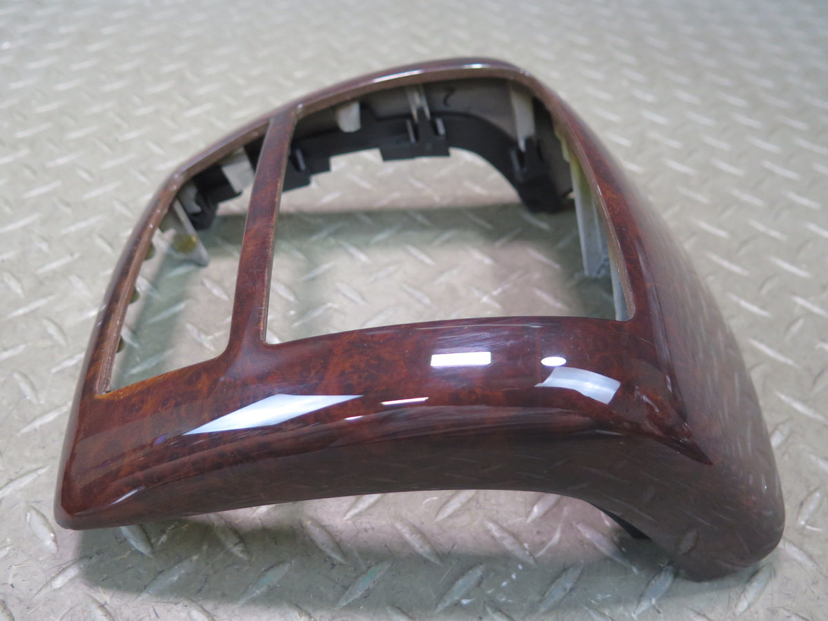 07-09 Mercedes W221 S63 AMG Front & Rear Center Console Wood Trim Panel Damaged