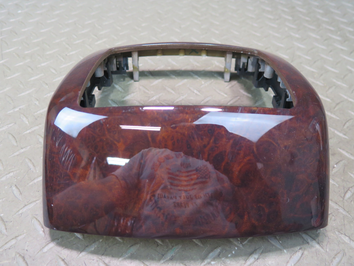 07-09 Mercedes W221 S63 AMG Front & Rear Center Console Wood Trim Panel Damaged