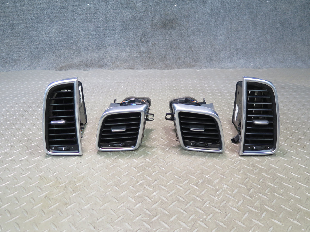 2010-2016 Porsche Panamera 970 Dash Front Center A/C Air Vent Grille Set of 4