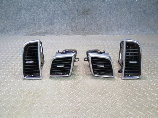 2010-2016 Porsche Panamera 970 Dash Front Center A/C Air Vent Grille Set of 4