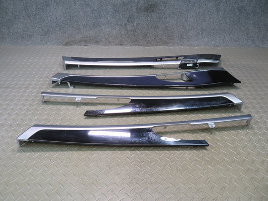 2010-2016 Porsche Panamera 970 Front & Rear Door Interior Trim Bezel Panel Set