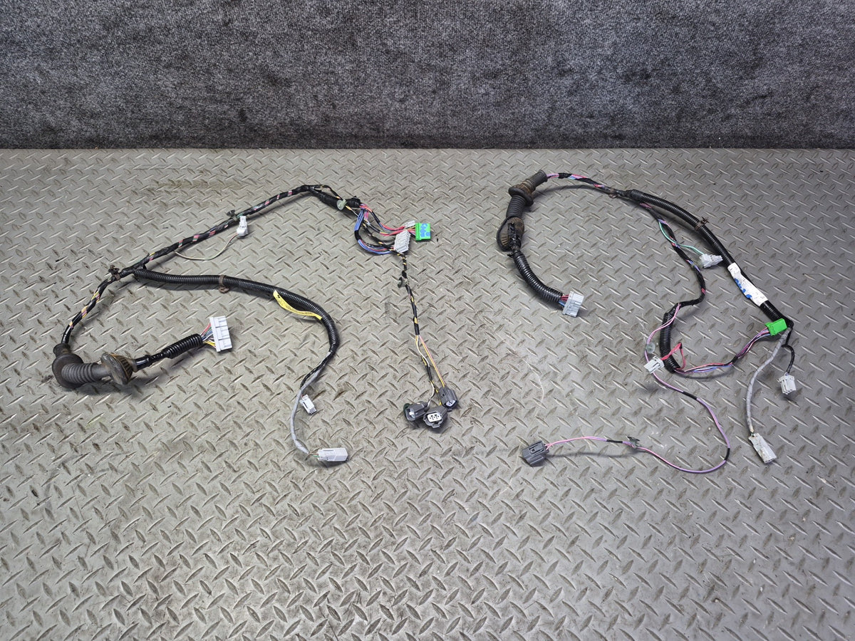 02-03 Honda S2000 Set of 2 Left & Right Door Wire Wiring Harness OEM