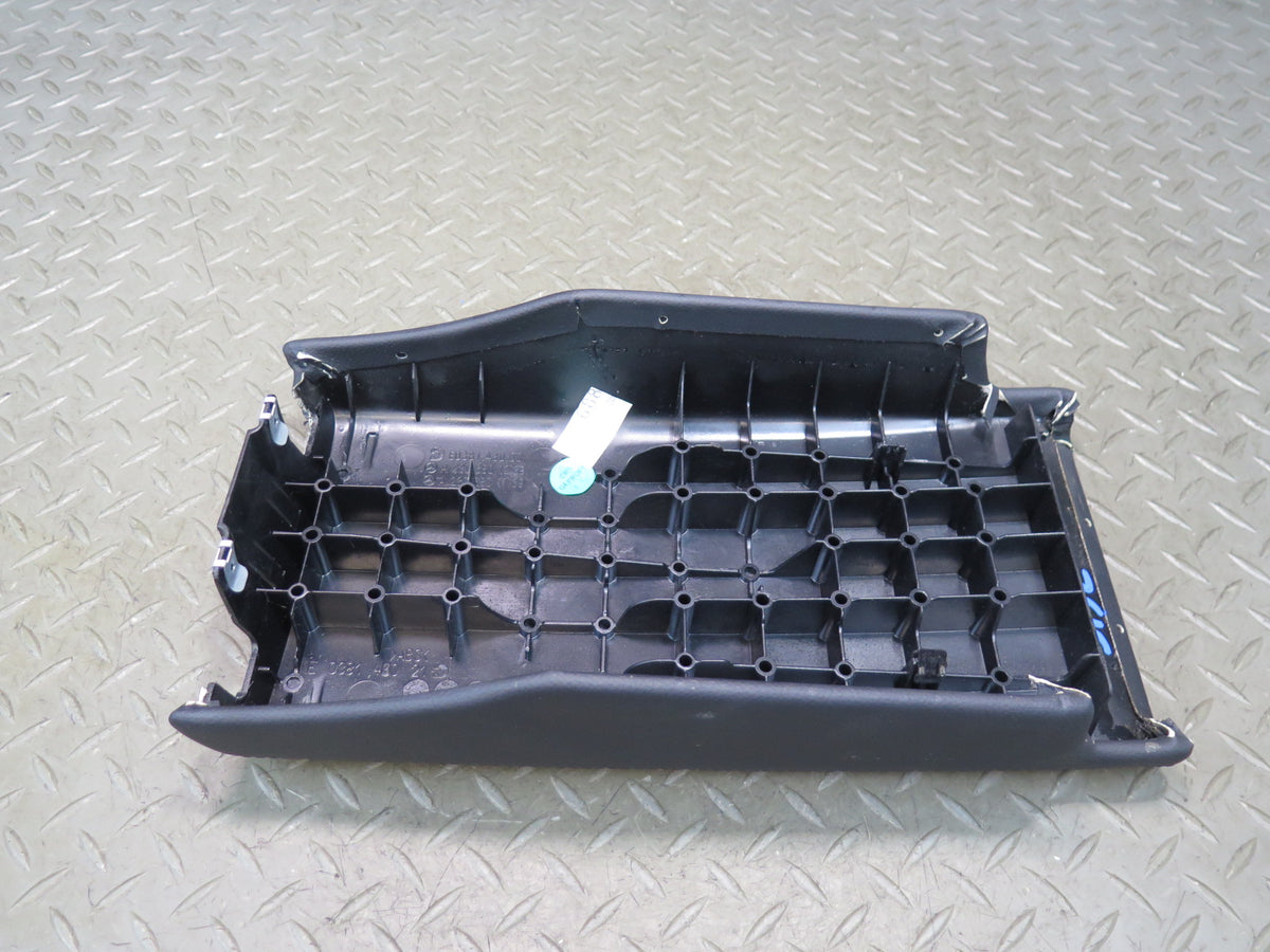 07-12 Mercedes R230 SL550 Rear Center Console Leather Lid Cover Black OEM