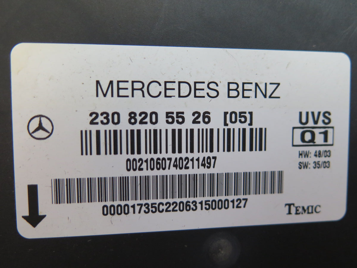 03-08 Mercedes R230 Convertible TOP Roof Control Module 2308205526 OEM