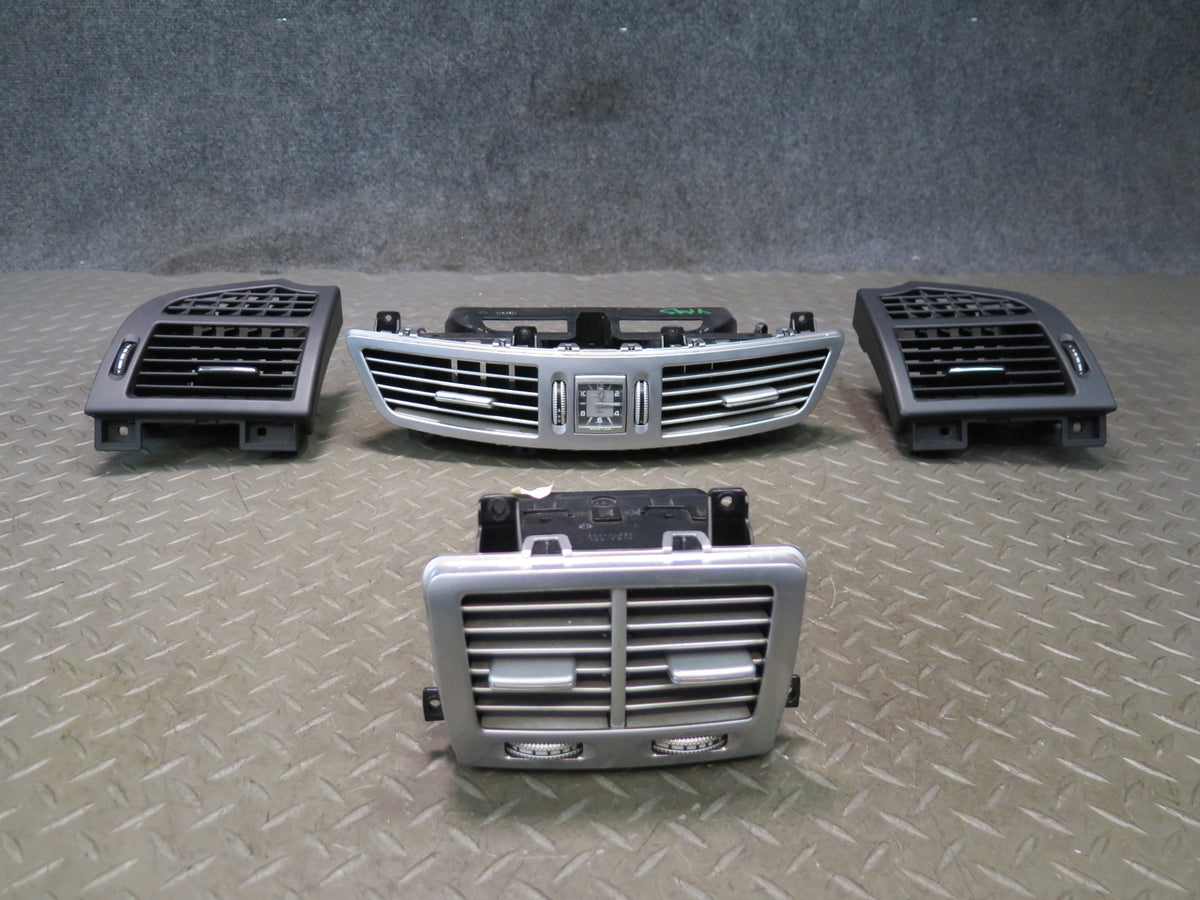 07-13 Mercedes W221 S-class Set of 4 Front Dash Rear Console A/C Air Vent OEM
