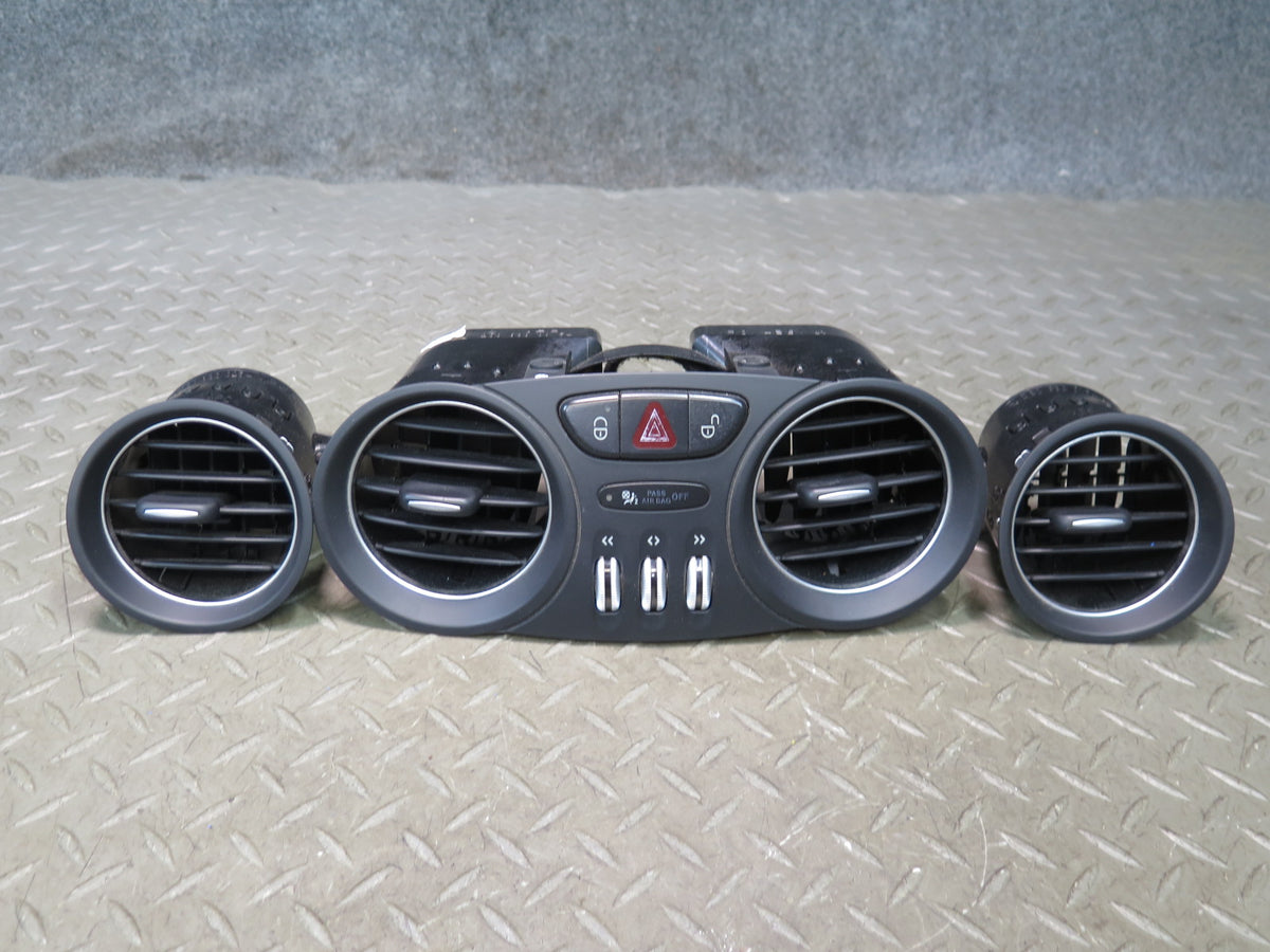 07-12 Mercedes R230 Sl-class Set of 3 Dash Center Left Right Air Vent Black OEM