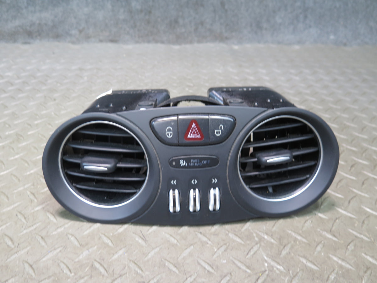 07-12 Mercedes R230 Sl-class Set of 3 Dash Center Left Right Air Vent Black OEM
