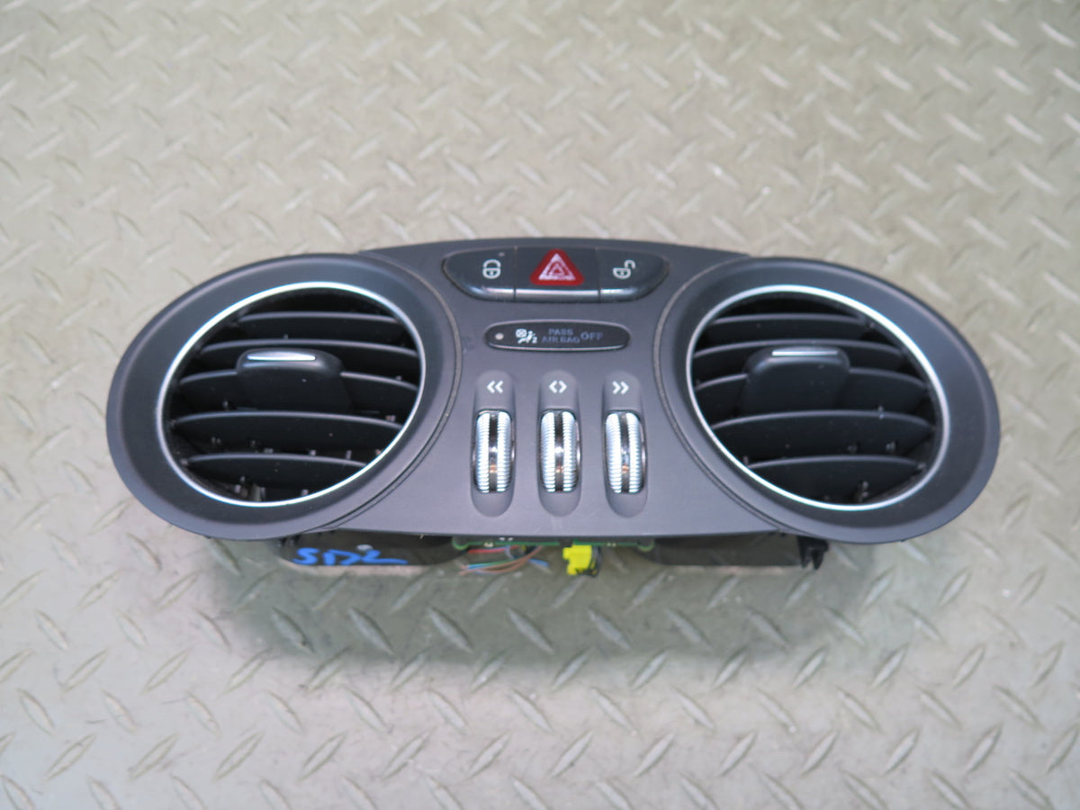 07-12 Mercedes R230 Sl-class Set of 3 Dash Center Left Right Air Vent Black OEM
