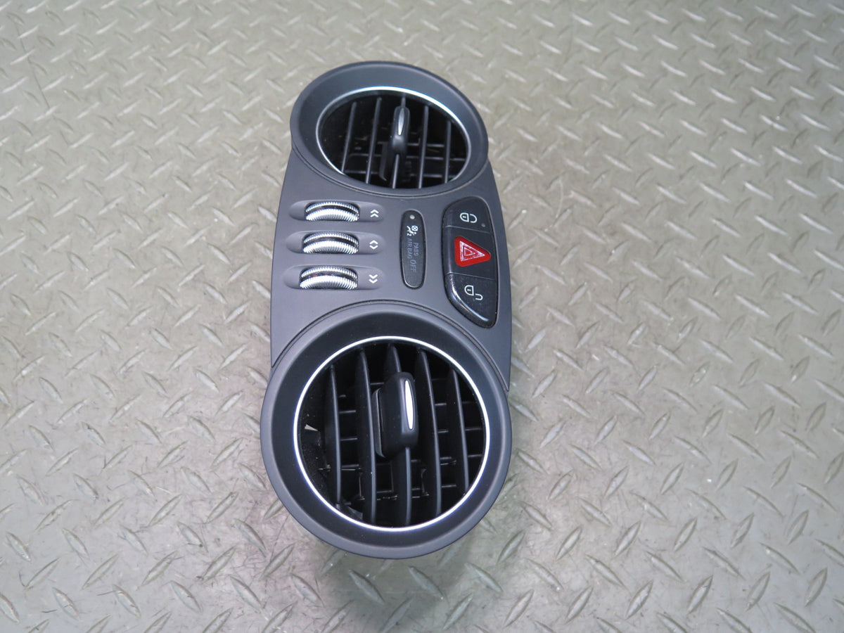 07-12 Mercedes R230 Sl-class Set of 3 Dash Center Left Right Air Vent Black OEM