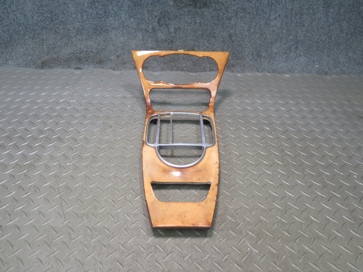 07-08 Mercedes R230 SL550 Dash Center Console Door Wood Trim Panel Set Damaged
